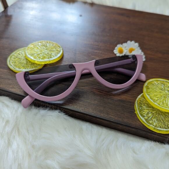 Lilac Half Frame Trendy Sunnies - Picture 1 of 5